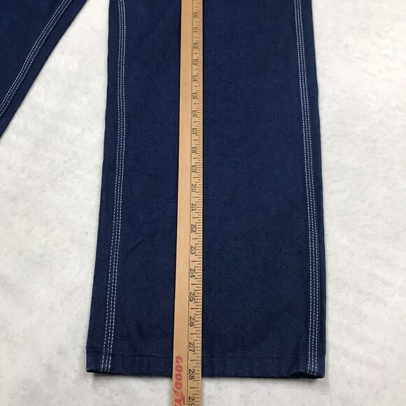 LIBERTY Bib Overall Jeans Men 34x28 Relaxed Baggy Denim Blue Work Garden Farm - Picture 13 of 14